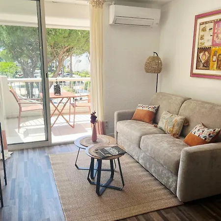 Appartement Chic Pres Du Golf, Clim, Wifi, Parking La Grande-Motte