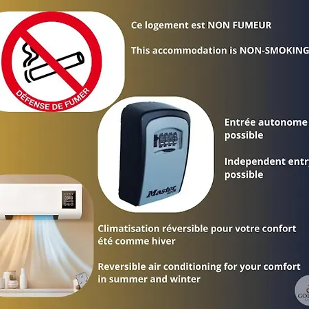 Chic Pres Du Golf, Clim, Wifi, Parking Appartement